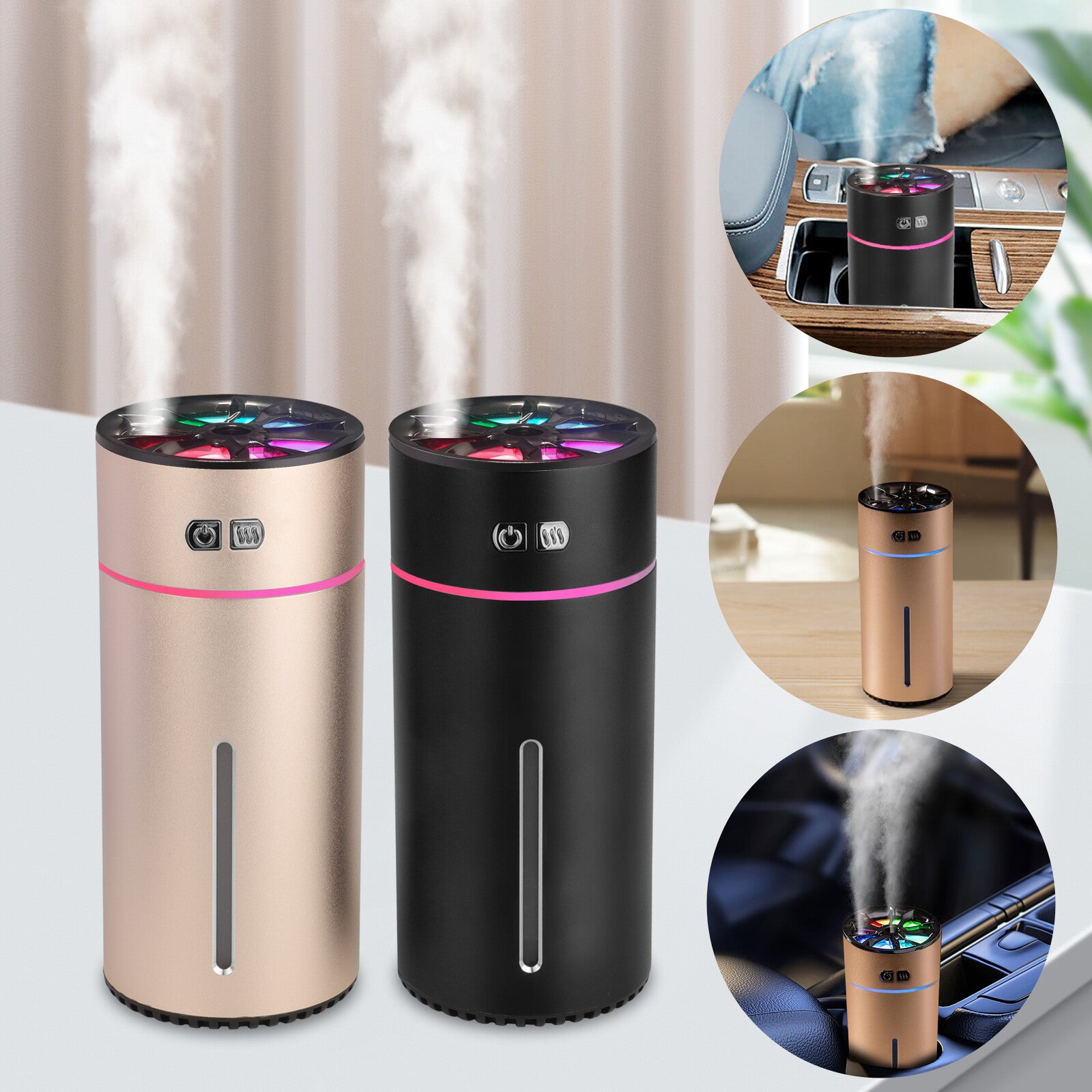 Essential Aroma Oil Diffuser for Large Room Car Ultrasonic Aromatherapy 300 Ml