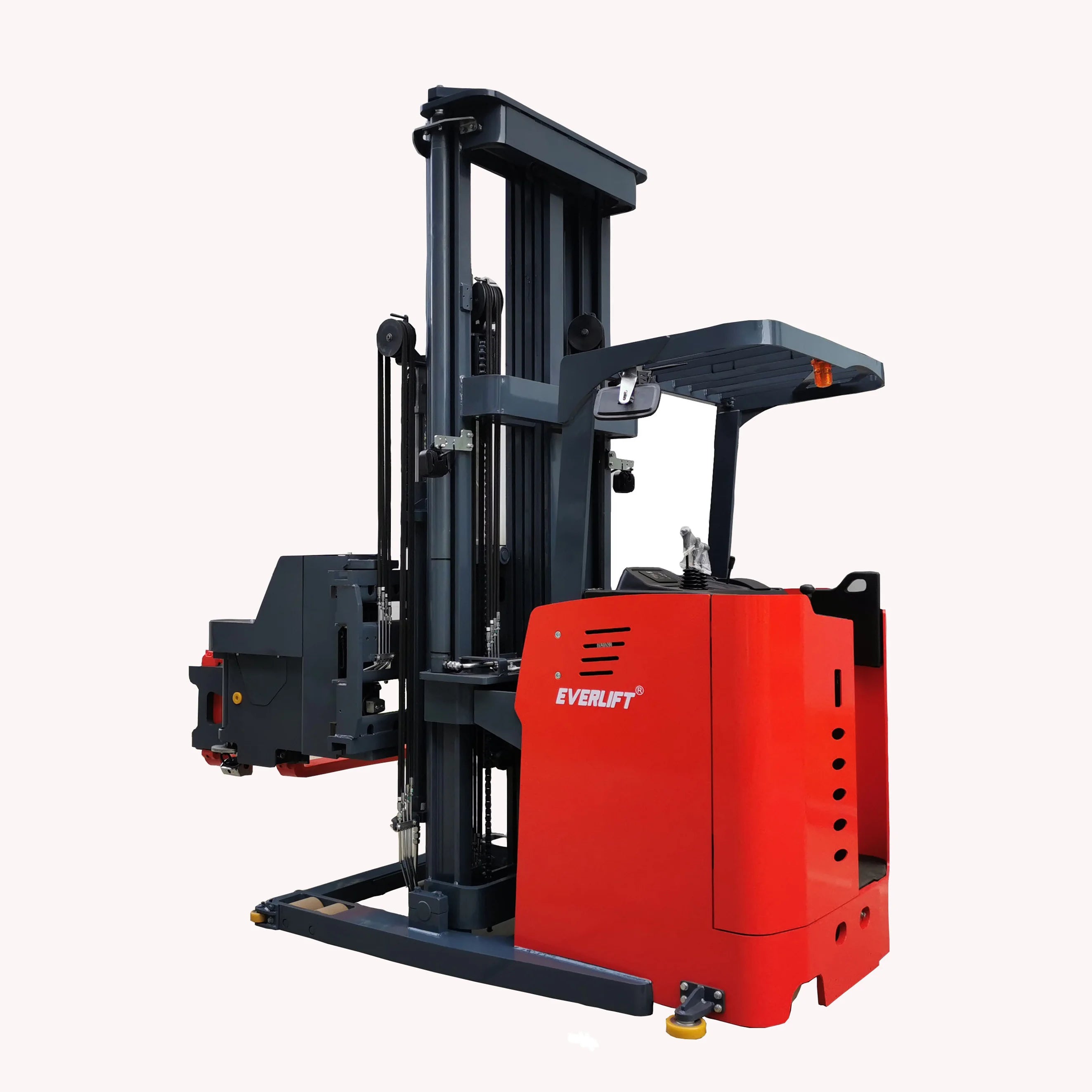 3 Way Forklift 1Ton 1.5 Ton 6M -12M Electric 3 Way Pallet Stacker VNA Forklift with AGV System Optional Lithium Battery