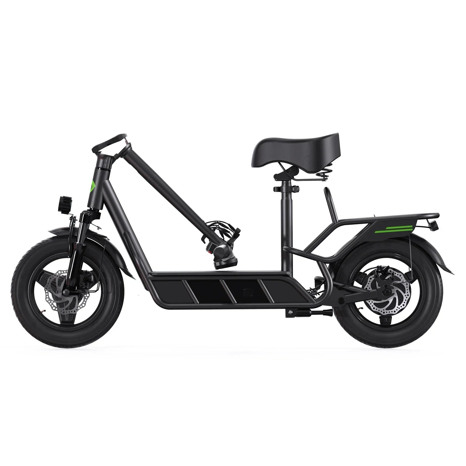 Lsinwheel Hyper X Adult with Seat and Rear Basket Electric Scooter 48V 10Ah Battery 700W Motor 14" Tire Foldable City E-Scooter