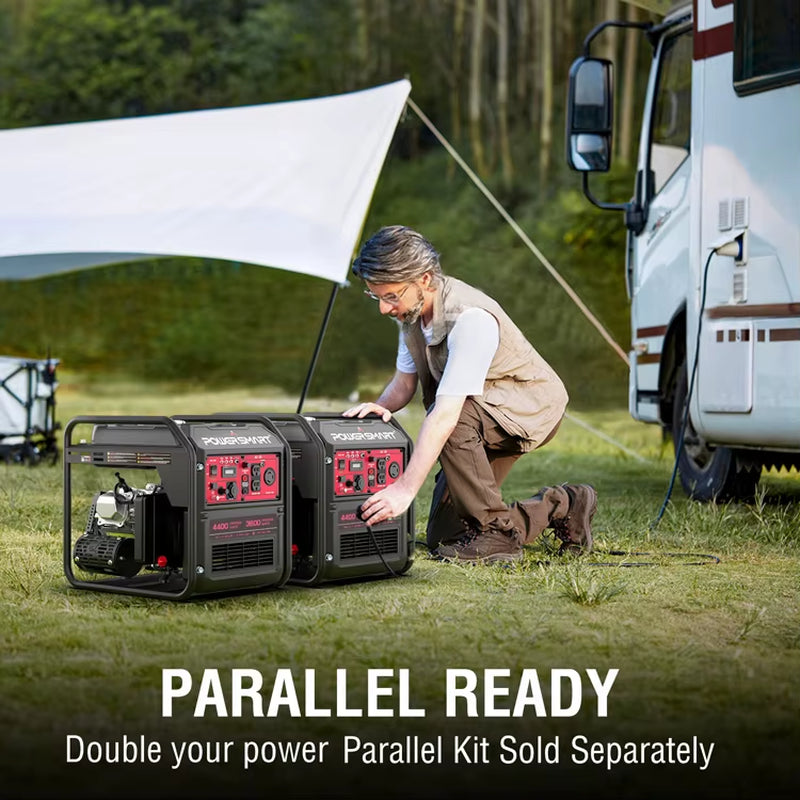 USA in Stock Powersmart 4400W Open Frame Gas Generator for Camping & Home Invertor