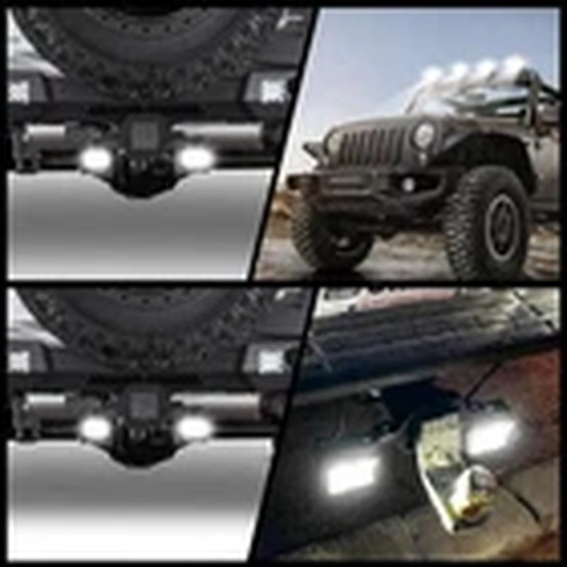 Tow Hitch Mounting Bracket +Tri-Row LED Work Light Pods Backup Reverse for Truck