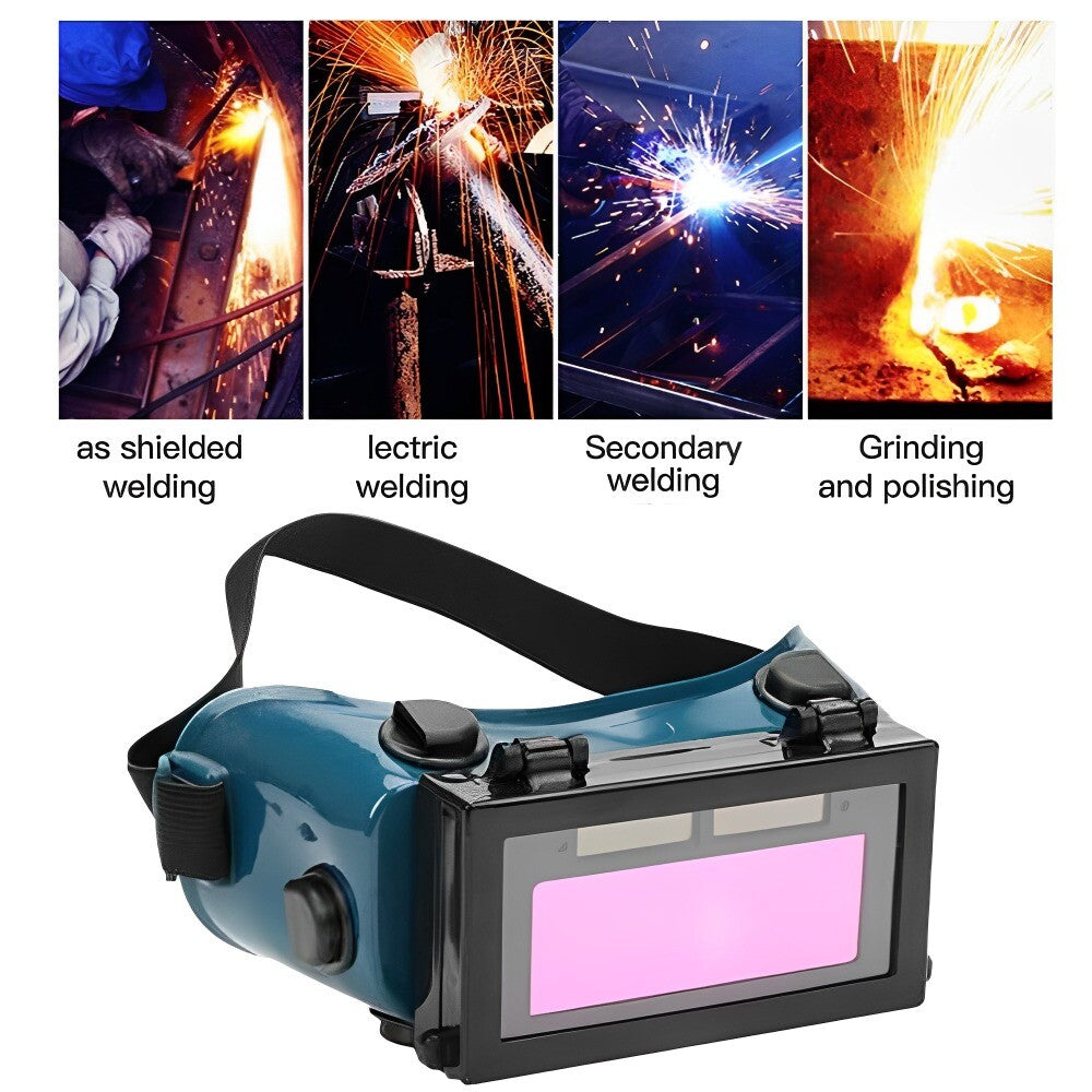 Welding Glasses Auto Darkening Welder Goggles UV IR Reflection Solar Powered