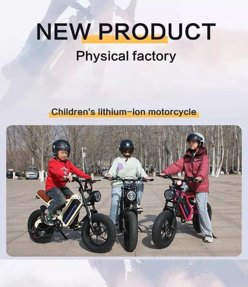Top Sale Mini E-Bike 350W Motor 36V16Ah Battery E-Bicycle 16 Inch Tire Design for Children Urban Leisure Electric Bicycle