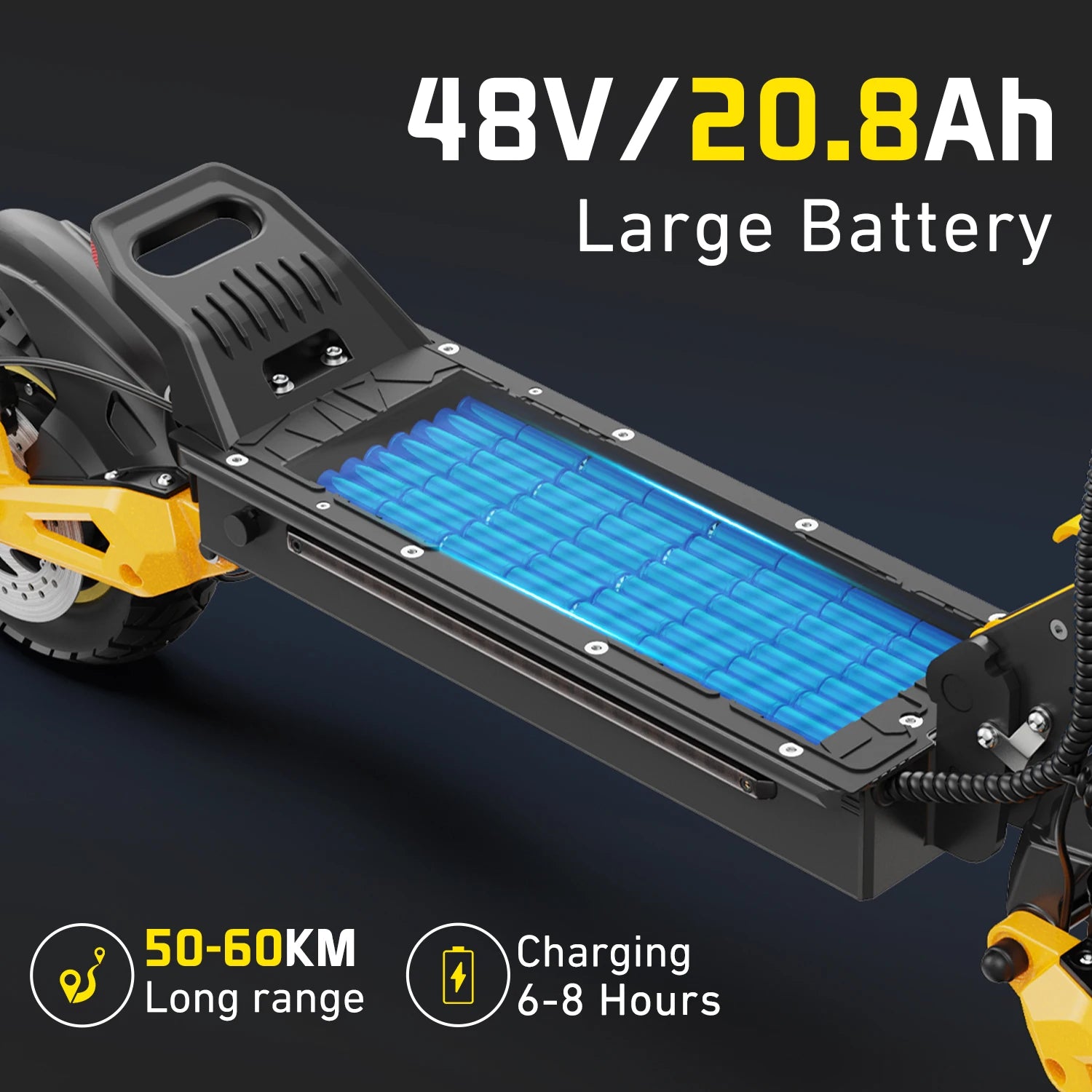 Electric Scooter  IE-ES1 Foldable 2400W Dual Motor 48V20.8Ah Lithium Battery E-Scooter Scooters 10-Inch Tires E-Scooter