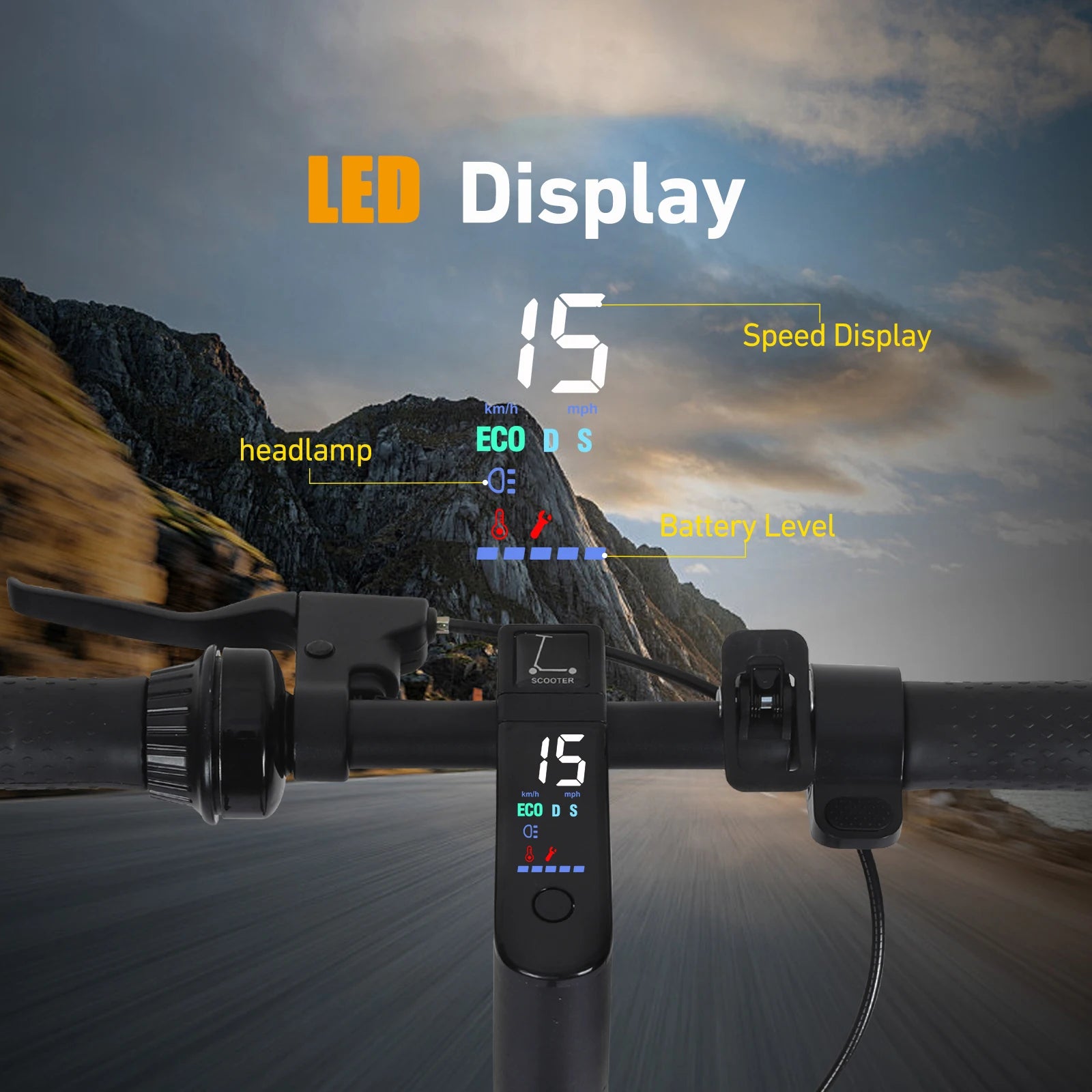 500W Foldable Electric Scooter for Commuting, 10'' Inflatable Tire, 36V 15Ah Battery, Range 35-40Km, APP Support E-Scooter