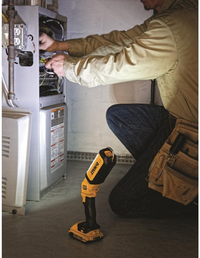 20V MAX LED Work Light, Rechargeable Flashlight, Pivoting Head, Bare Tool Only (DCL050)