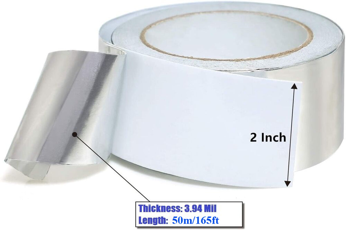 2In X 165FT Aluminum Foil Tape Heat Resistant Waterproof Insulation Home Repair