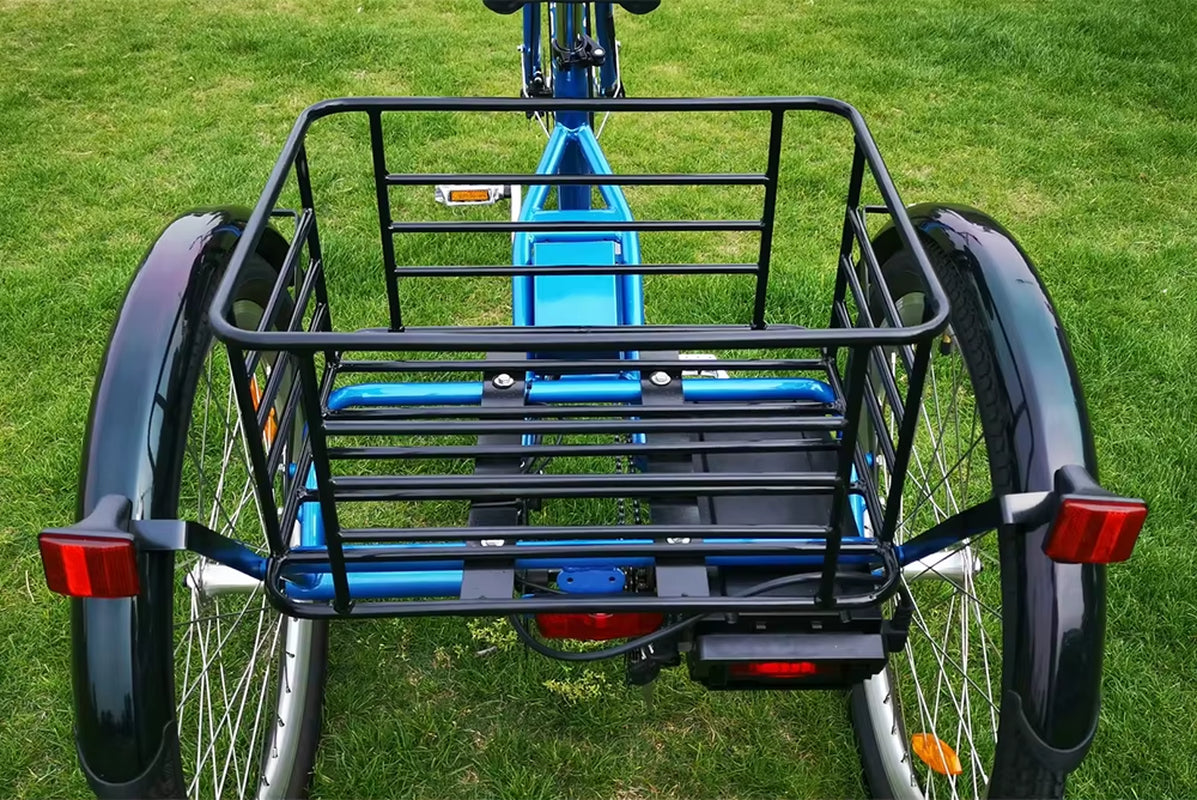 24\" Electrical Tricycle for Adults 350 Watt Open Three Wheels 36V Voltage Directly from USA Warehouse