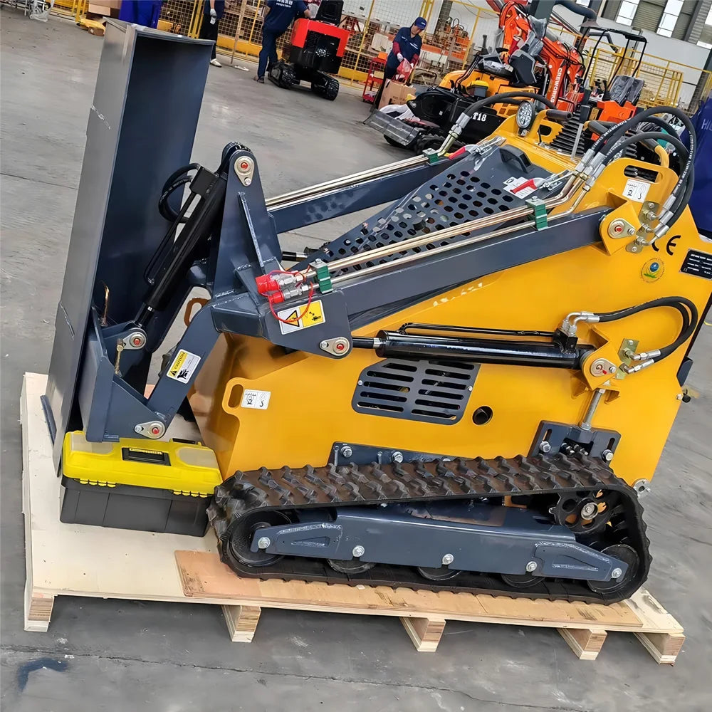 USA Hot Mini Skid Steer Loader with Bucket Compact 26HP Mini Skid Steer Track Loader Attachment EPA Petrol Engine on Sale