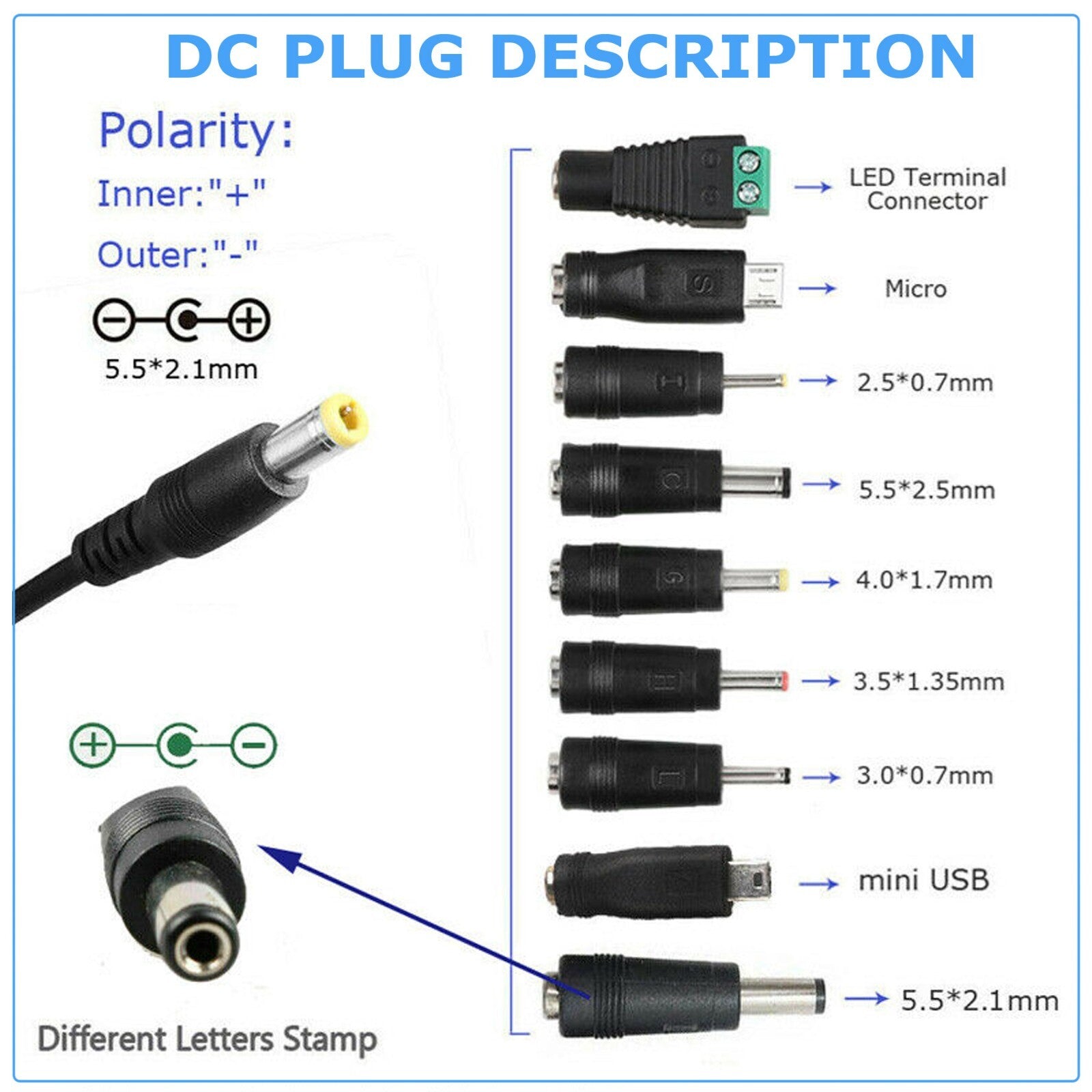 Adjustable Power Supplies Voltage 3 to 24V AC/DC Switch Power Supply LED Display