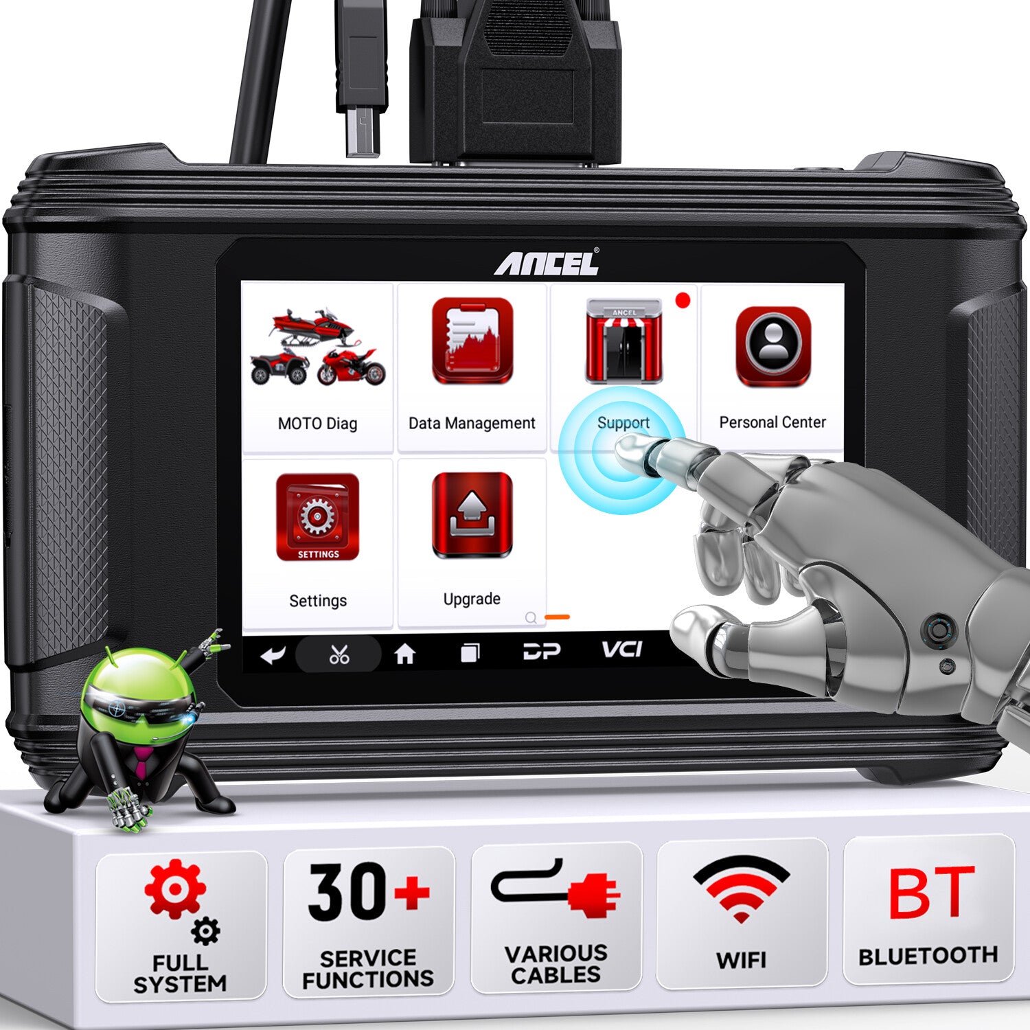 Motorcycle Diagnostic Tool Scanner Coding Fit for HARLEY POLARIS KAWASAKI YAMAHA