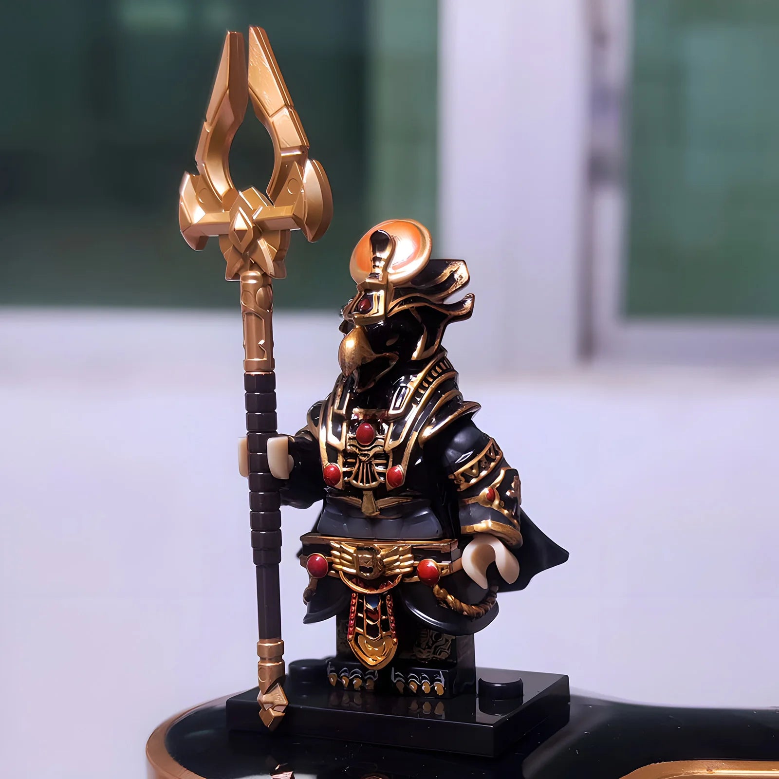 Medieval Egyptian Mythology, the Sun God Eagle Head, Pharaoh, Ra, the Lord of All Gods, Weapons, Building Block Ornaments