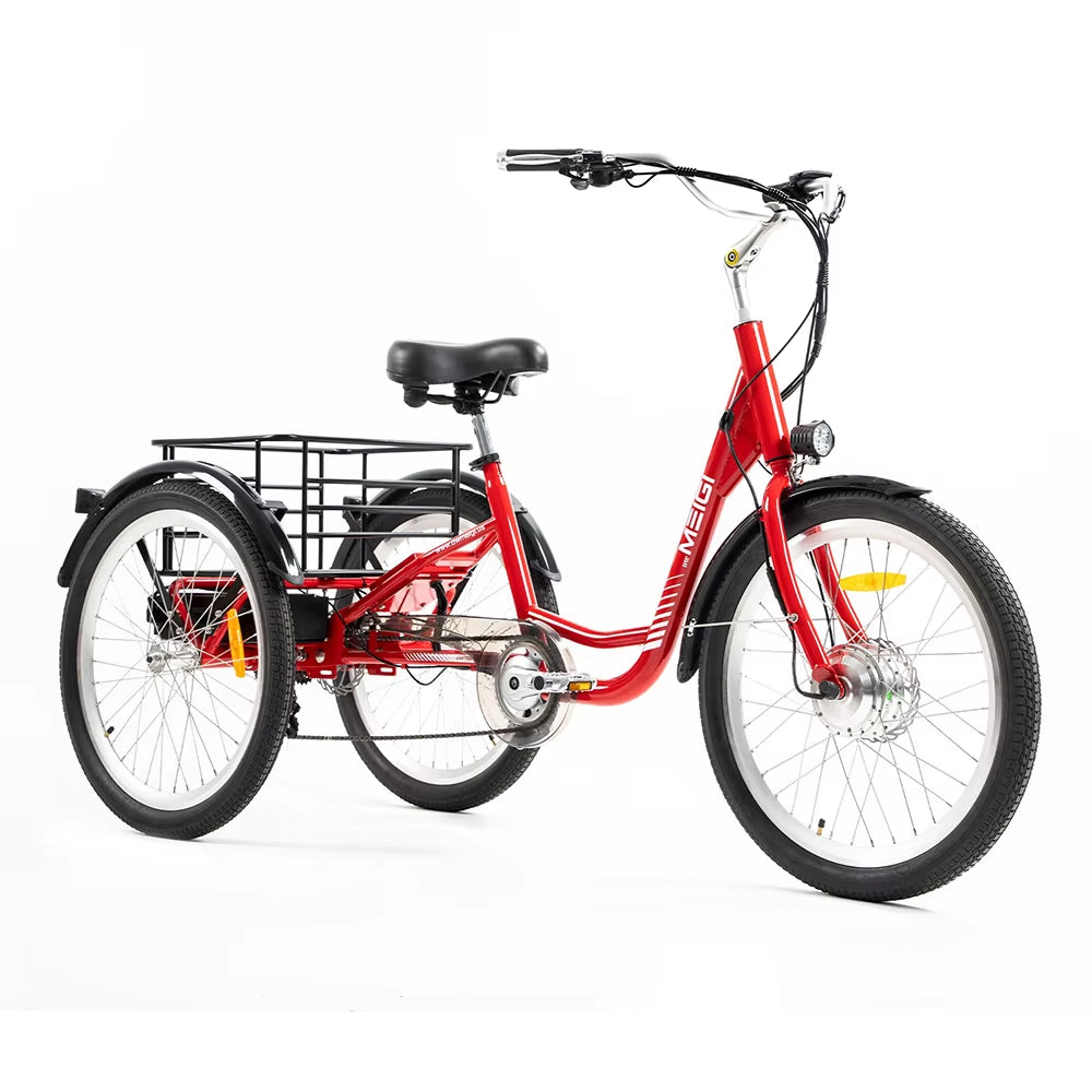 24\" Electrical Tricycle for Adults 350 Watt Open Three Wheels 36V Voltage Directly from USA Warehouse