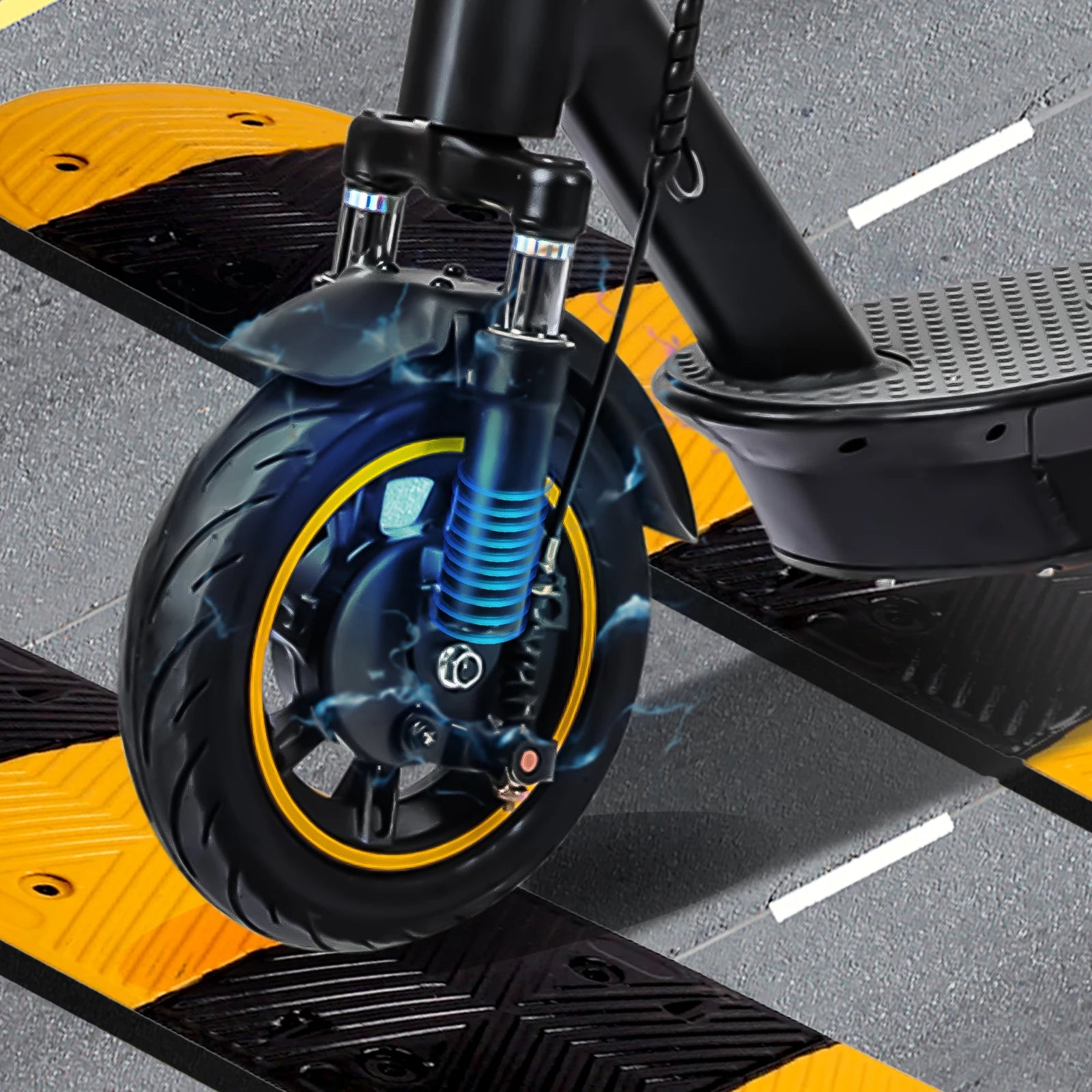 500W Foldable Electric Scooter for Commuting, 10'' Inflatable Tire, 36V 15Ah Battery, Range 35-40Km, APP Support E-Scooter
