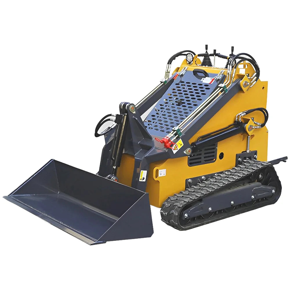 USA Hot Mini Skid Steer Loader with Bucket Compact 26HP Mini Skid Steer Track Loader Attachment EPA Petrol Engine on Sale