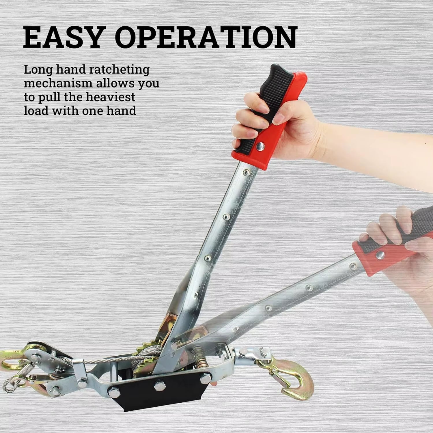 DB Winch Ratchet Tool Heavy Duty Automotive Hoist Winch Puller Gear Power Cable Puller for Boats Marine Essential Hand Tool