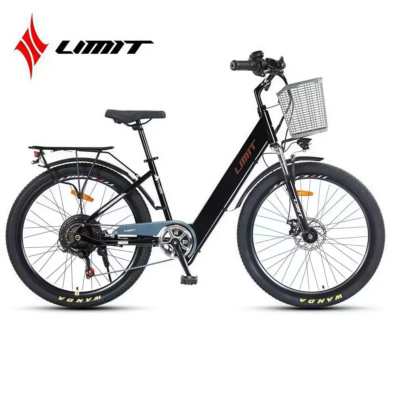 New Adult City E-Bike Bike 26-Inch 48V 10AH Removable Battery Range 25/H Women'S City Bike