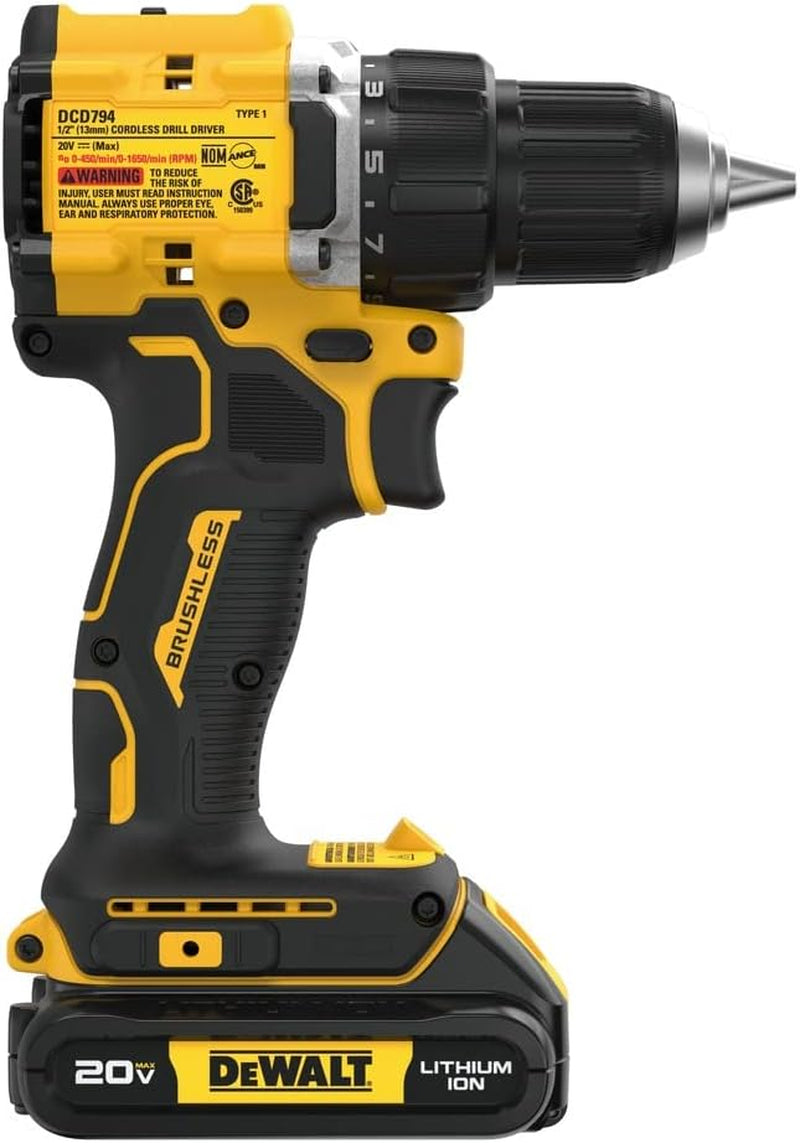 DCD794B 20V MAX ATOMIC COMPACT SERIES Brushless Lithium-Ion 1/2 In. Cordless Drill Driver (Tool Only)