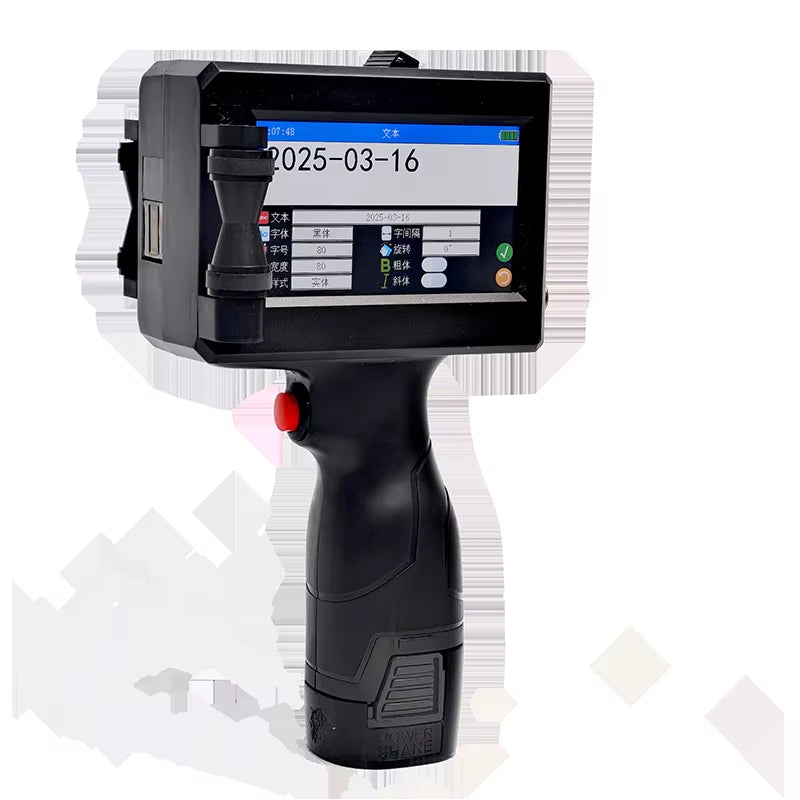 Portable Handheld Inkjet Printer for Packing Expiry Date QR Code Batch Paper Bag Coding