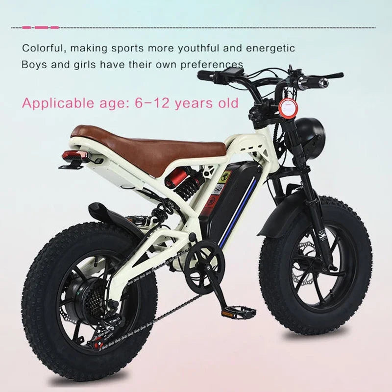 Top Sale Mini E-Bike 350W Motor 36V16Ah Battery E-Bicycle 16 Inch Tire Design for Children Urban Leisure Electric Bicycle