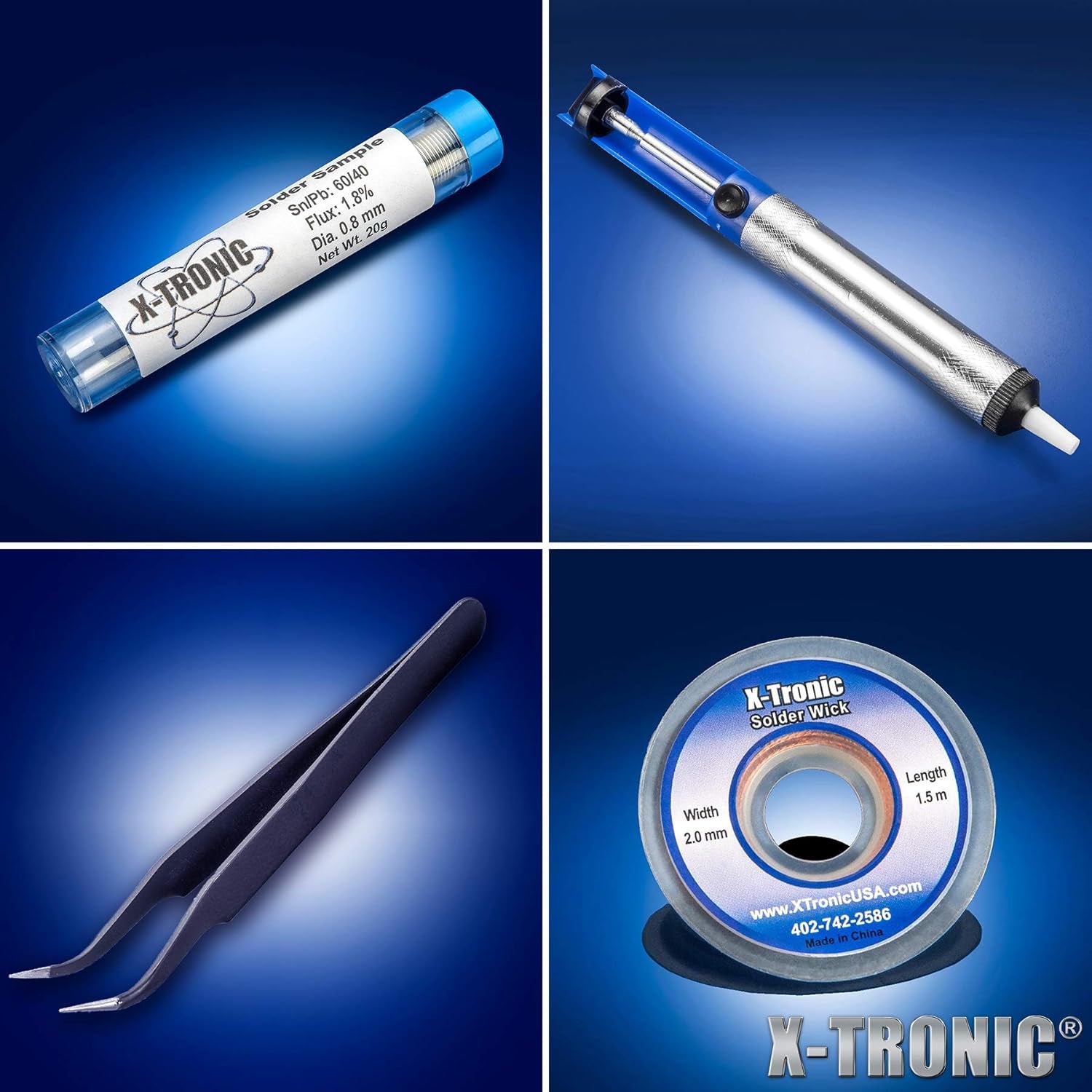 4040-PRO-X • Platinum Series • 700 Watt Hot Air Rework Soldering Iron Station • Brushless DC Vortex Blower Air System • C/F Conversion, 0-30 Min Sleep, Calibration & Auto Cool down Features!