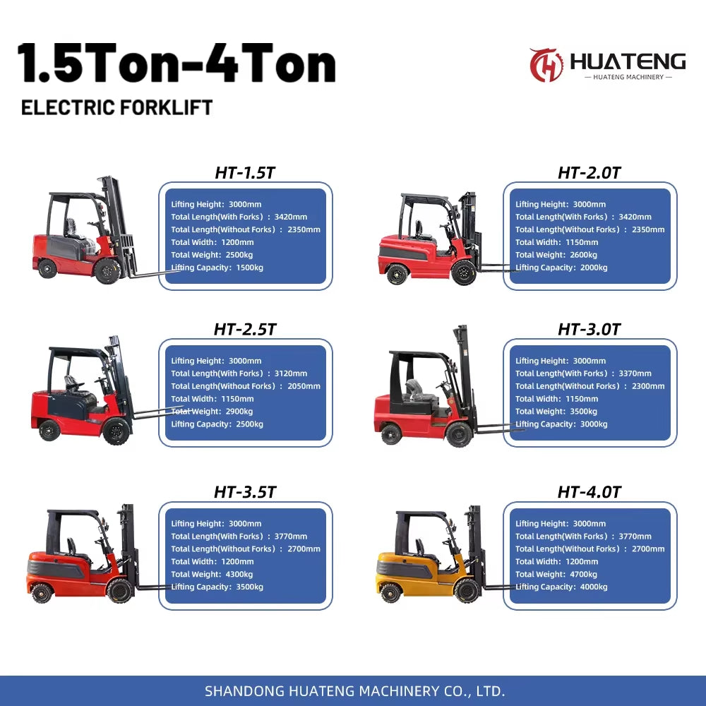 MSDS Factory High Quality Forklift Electric Forklift 3 Ton 5 Ton Mini Lithium Battery Forklift Lift Height 3M-7M