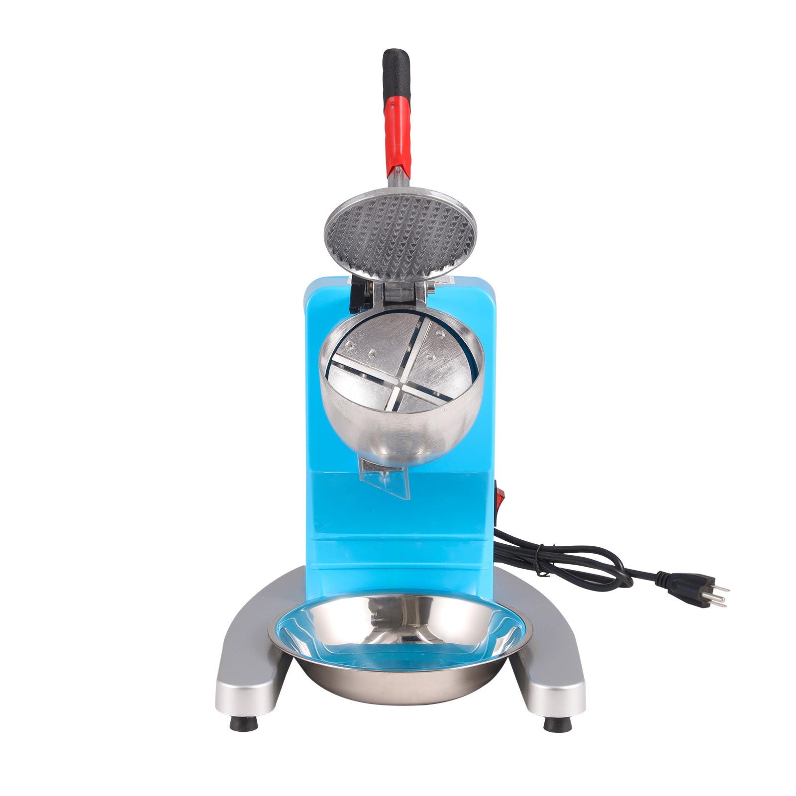 Electric Ice Crusher 220Lbs/Hr Snow Cone Machine Maker Shaved Ice 300W