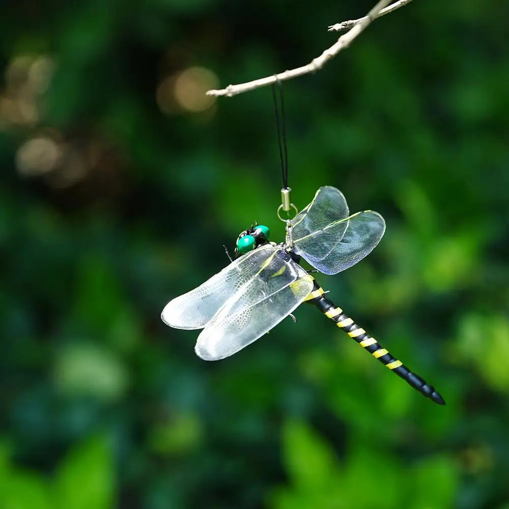 Simulation Dragonfly Outdoor Mosquito Repellent Insect Model Garden Hanging Ornaments 12CM