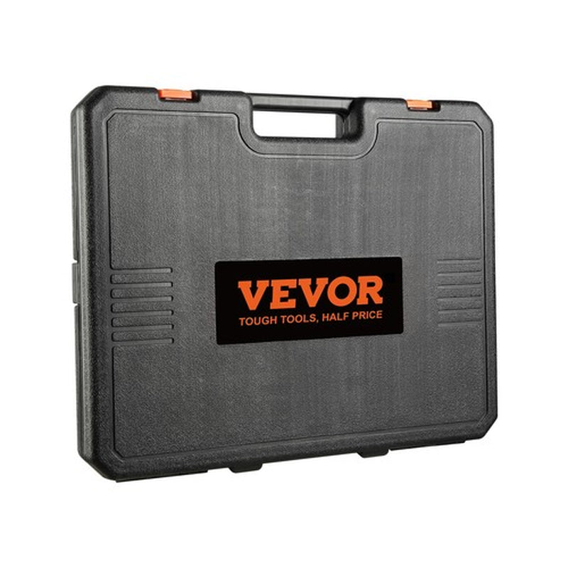 VEVOR Impact Sockets Set 65Pcs 6-Point 1/2In Drive Bit Ratchet Tool Kit Case