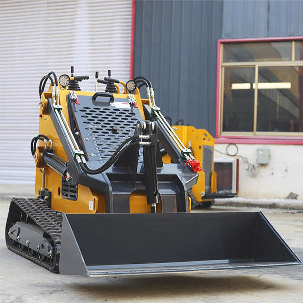 USA Hot Mini Skid Steer Loader with Bucket Compact 26HP Mini Skid Steer Track Loader Attachment EPA Petrol Engine on Sale