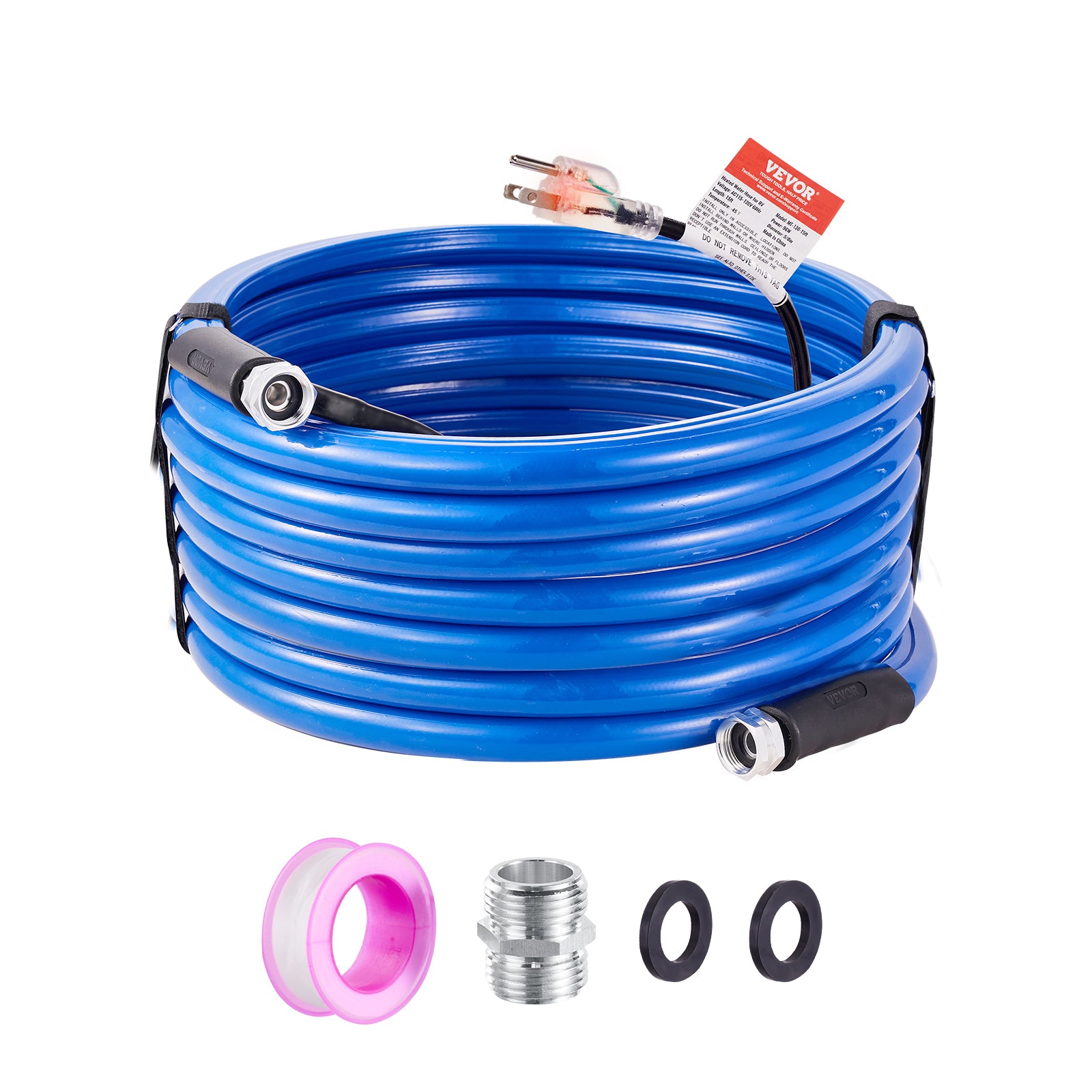 VEVOR Heated Water Hose 15Ft-100Ft for RV -45℉ Antifreeze Drinking Water Hose