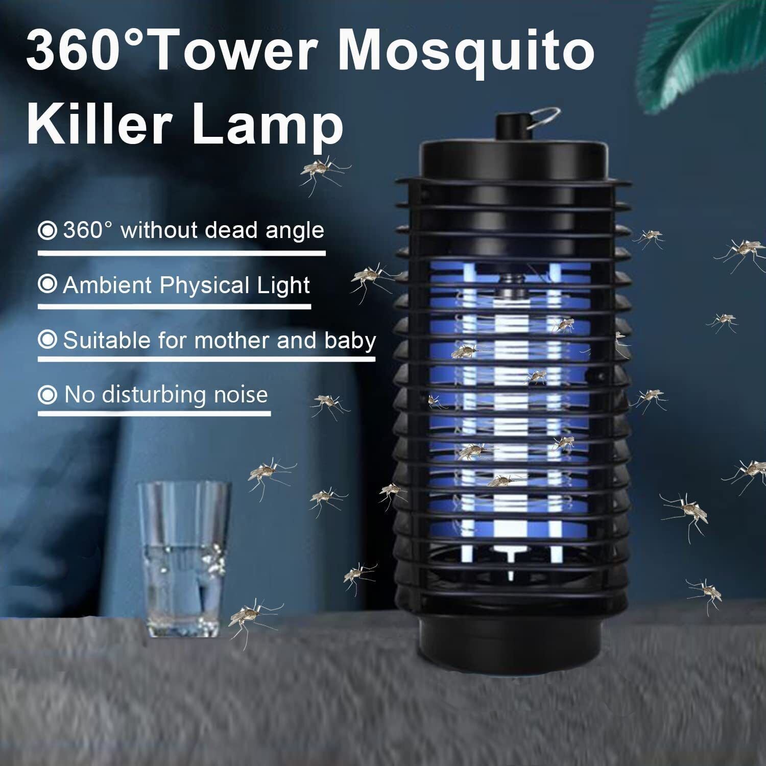Electric Mosquito Fly Bug Insect Zapper Killer Trap Pest Control Outdoor/Indoor