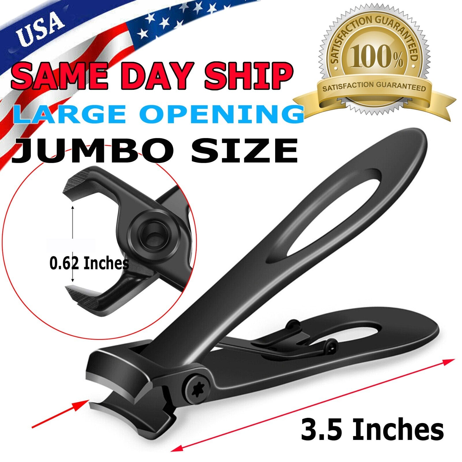 Extra Large Toe Nail Clippers for Thick Nails Heavy Duty Stainless Professional