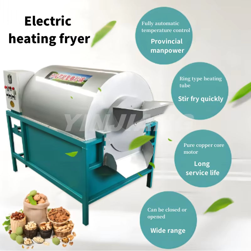 Small Nut Roasting Machine, Pistachio Roasting Machine Automatic Sunflower Seed Roasting Machine