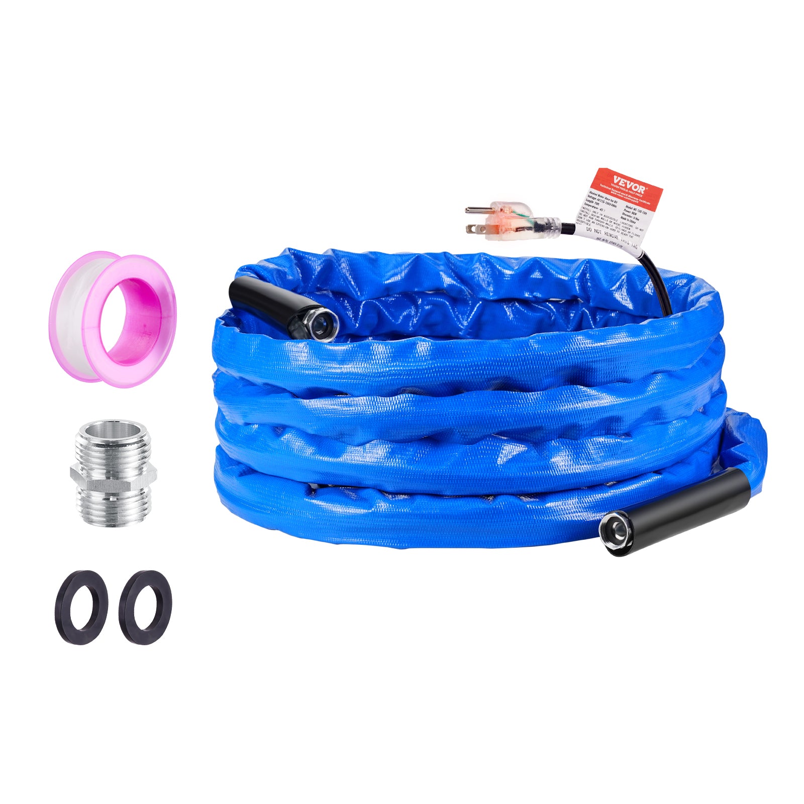 VEVOR Heated Water Hose 15Ft-100Ft for RV -45℉ Antifreeze Drinking Water Hose