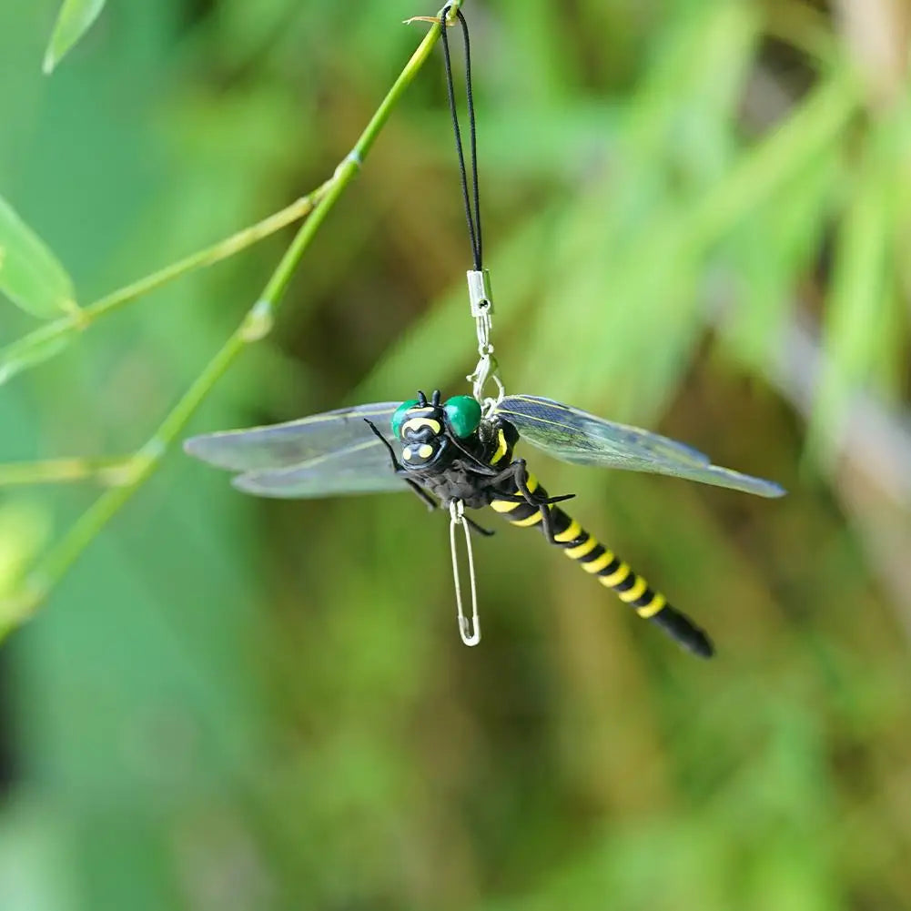 Simulation Dragonfly Outdoor Mosquito Repellent Insect Model Garden Hanging Ornaments 12CM