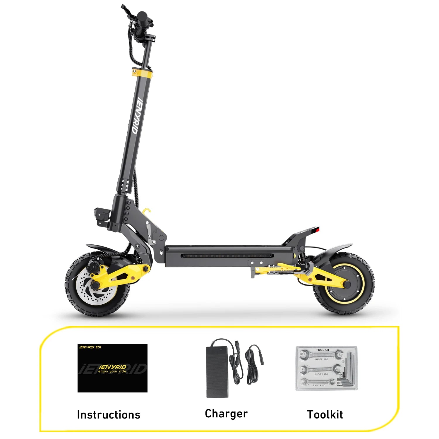 Electric Scooter  IE-ES1 Foldable 2400W Dual Motor 48V20.8Ah Lithium Battery E-Scooter Scooters 10-Inch Tires E-Scooter