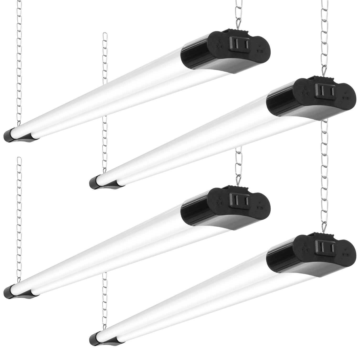 1 - 20Pack 4FT Linkable LED Shop Light for Garage, 4400Lm Utility Light Fixture