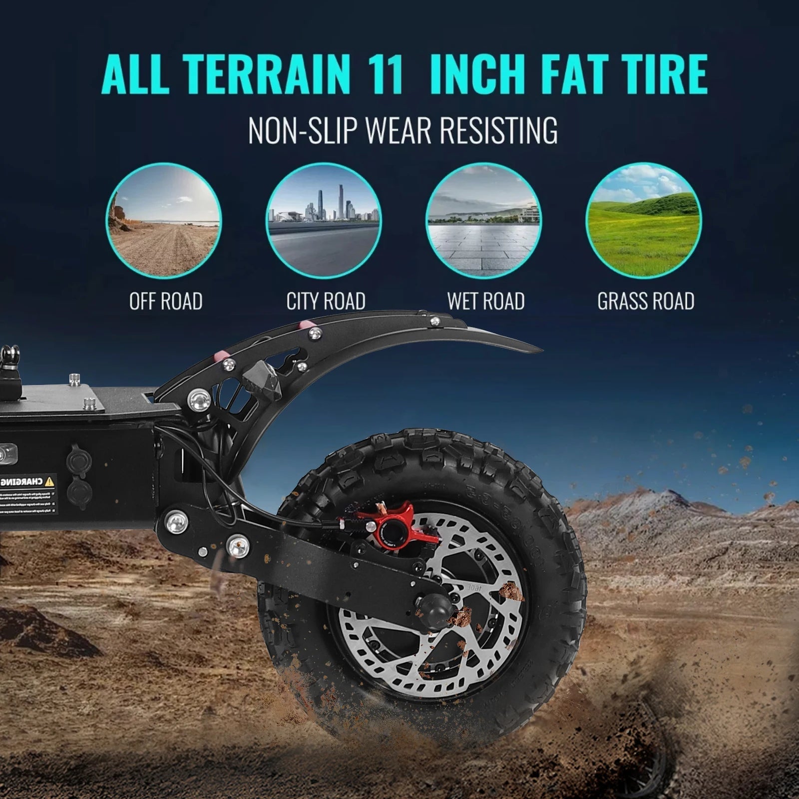 Dual Motor High-Speed Adult Commute Foldable Electric Scooter 60V 38Ah Battery 6000W Long Endurance Off-Road E-Scooter