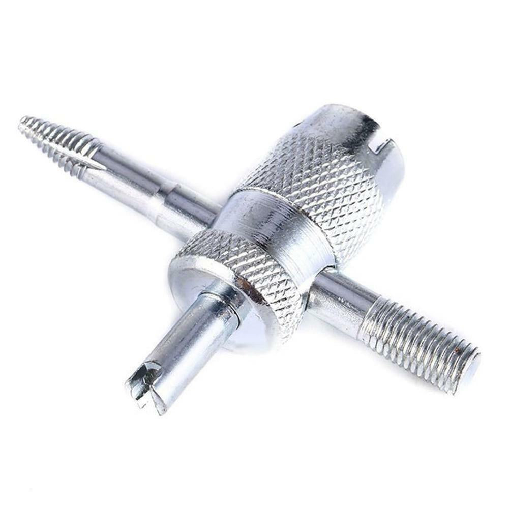 4Way Car Tyre Valve Repair Tool & 4 Pcs Tire Stem Core Remover Installers P7K9