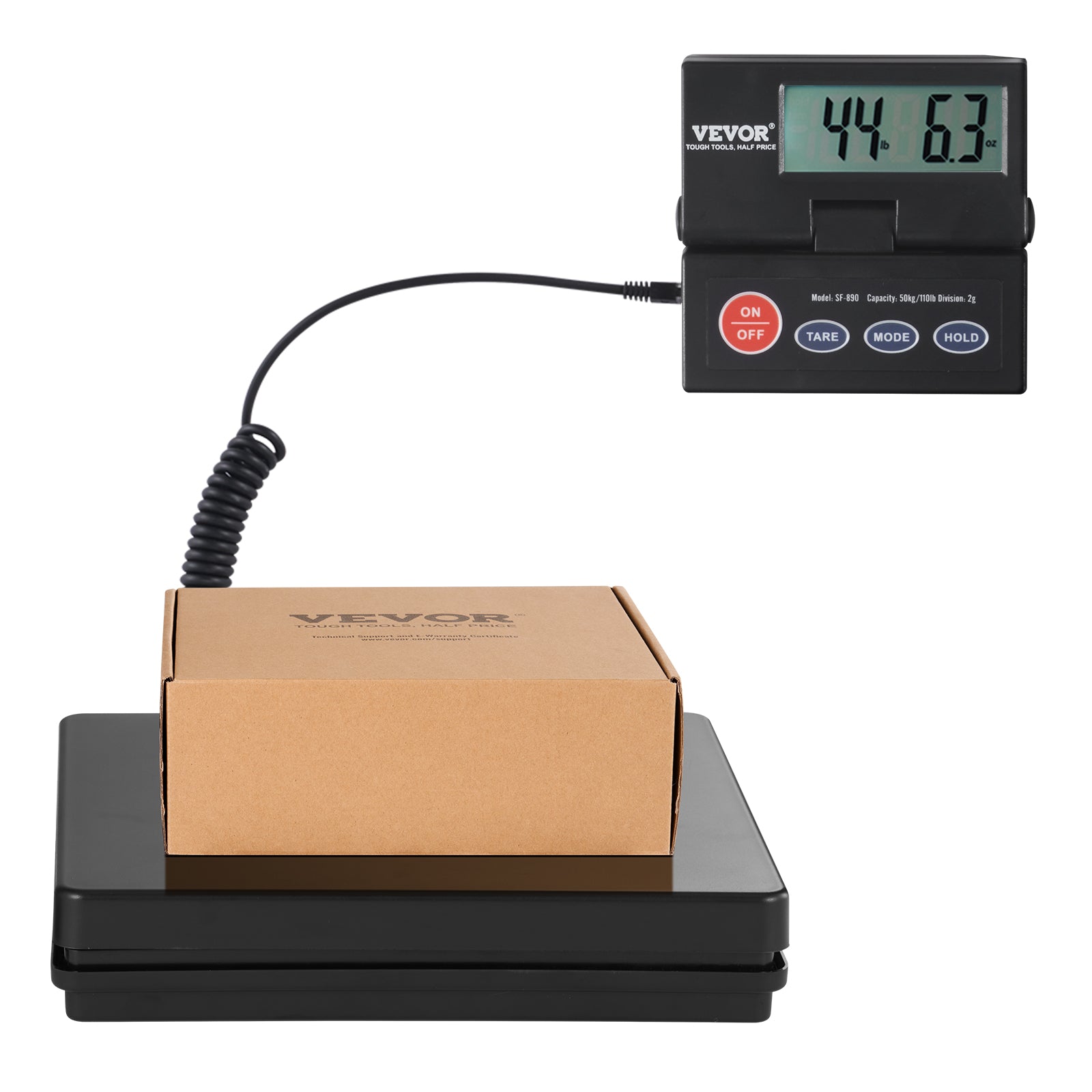 VEVOR Shipping Scale 110 Lbs/440 Lbs Digital Postal Scale AC/DC Package LCD