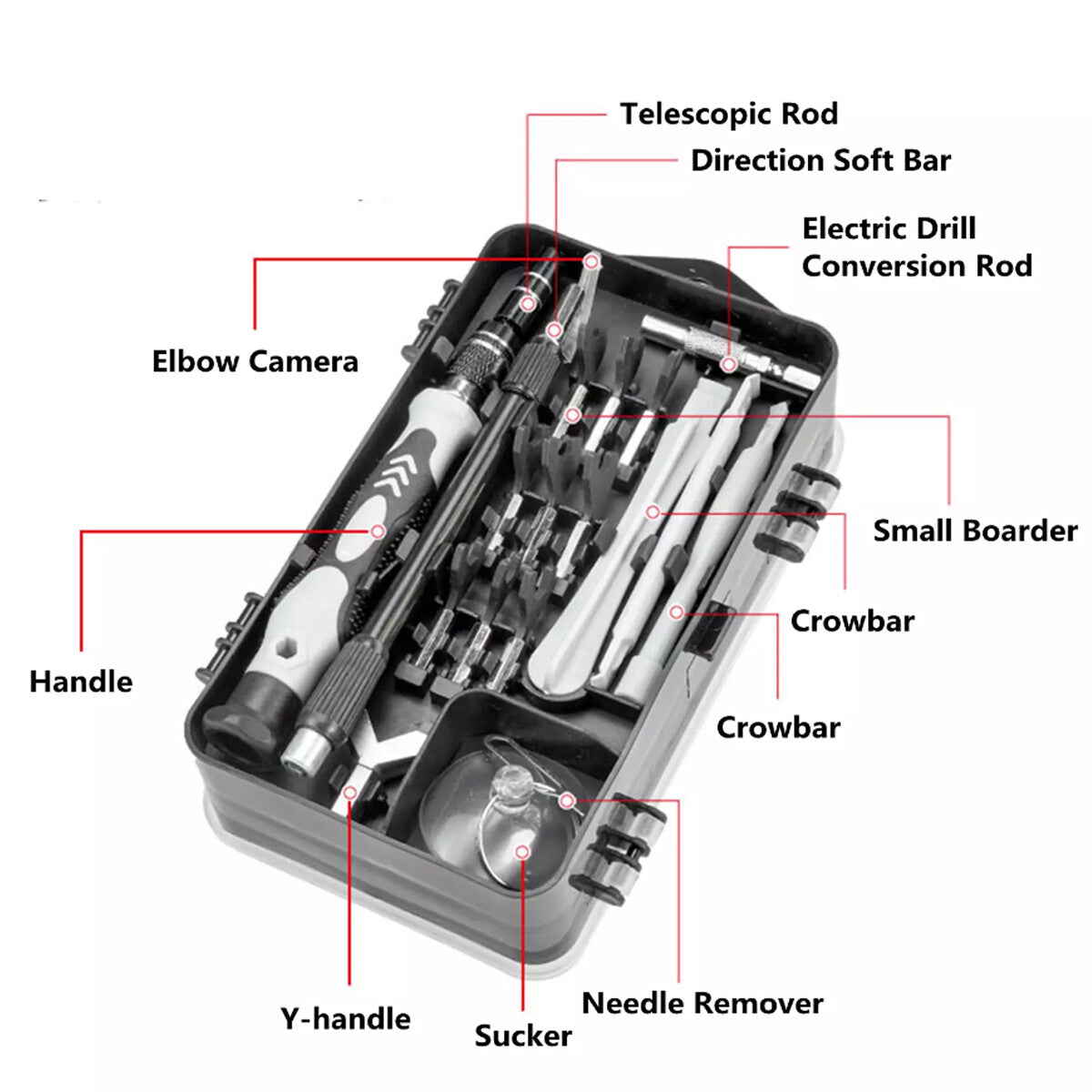 125 in 1 Magnetic Precision Screwdriver Set Computer PC Phone Repair Tool Kit
