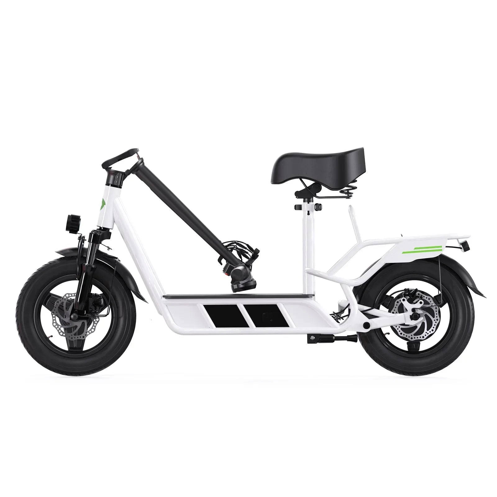 Lsinwheel Hyper X Adult with Seat and Rear Basket Electric Scooter 48V 10Ah Battery 700W Motor 14" Tire Foldable City E-Scooter