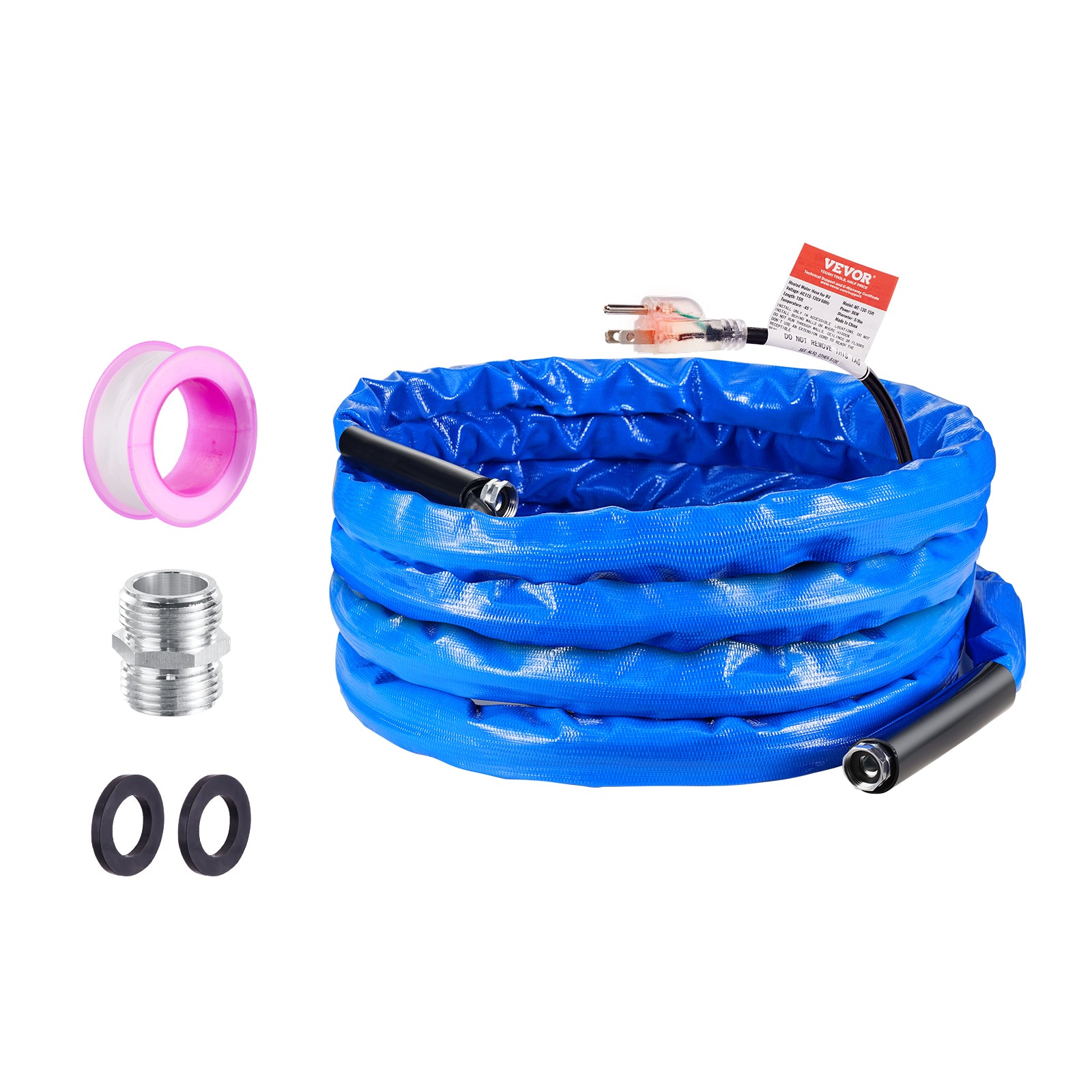 VEVOR Heated Water Hose 15Ft-100Ft for RV -45℉ Antifreeze Drinking Water Hose