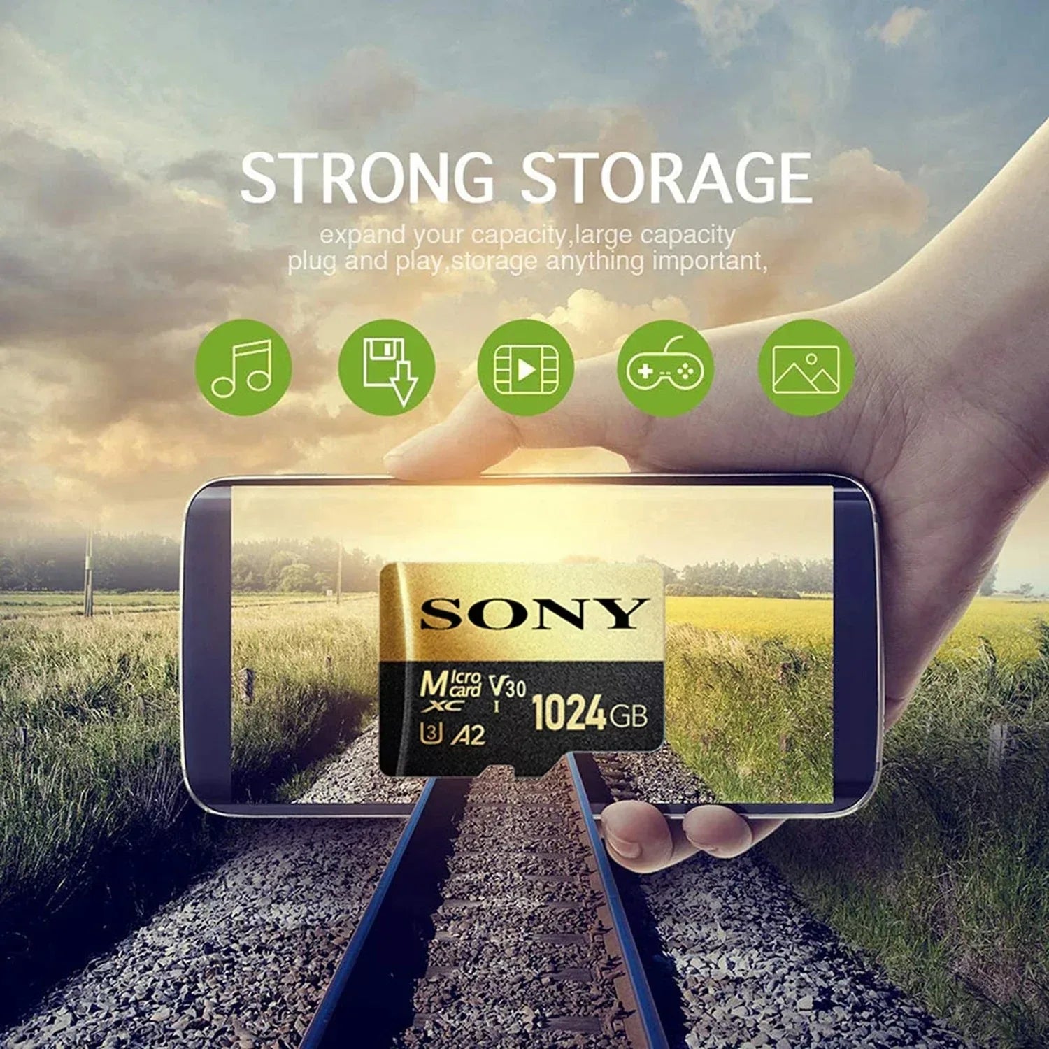 SD Memory Card High Speed Micro TF SD Card 128GB 1TB 512GB 256GB A2 U3 V30 SD TF Flash Cards for Xiaomi Phone Computer