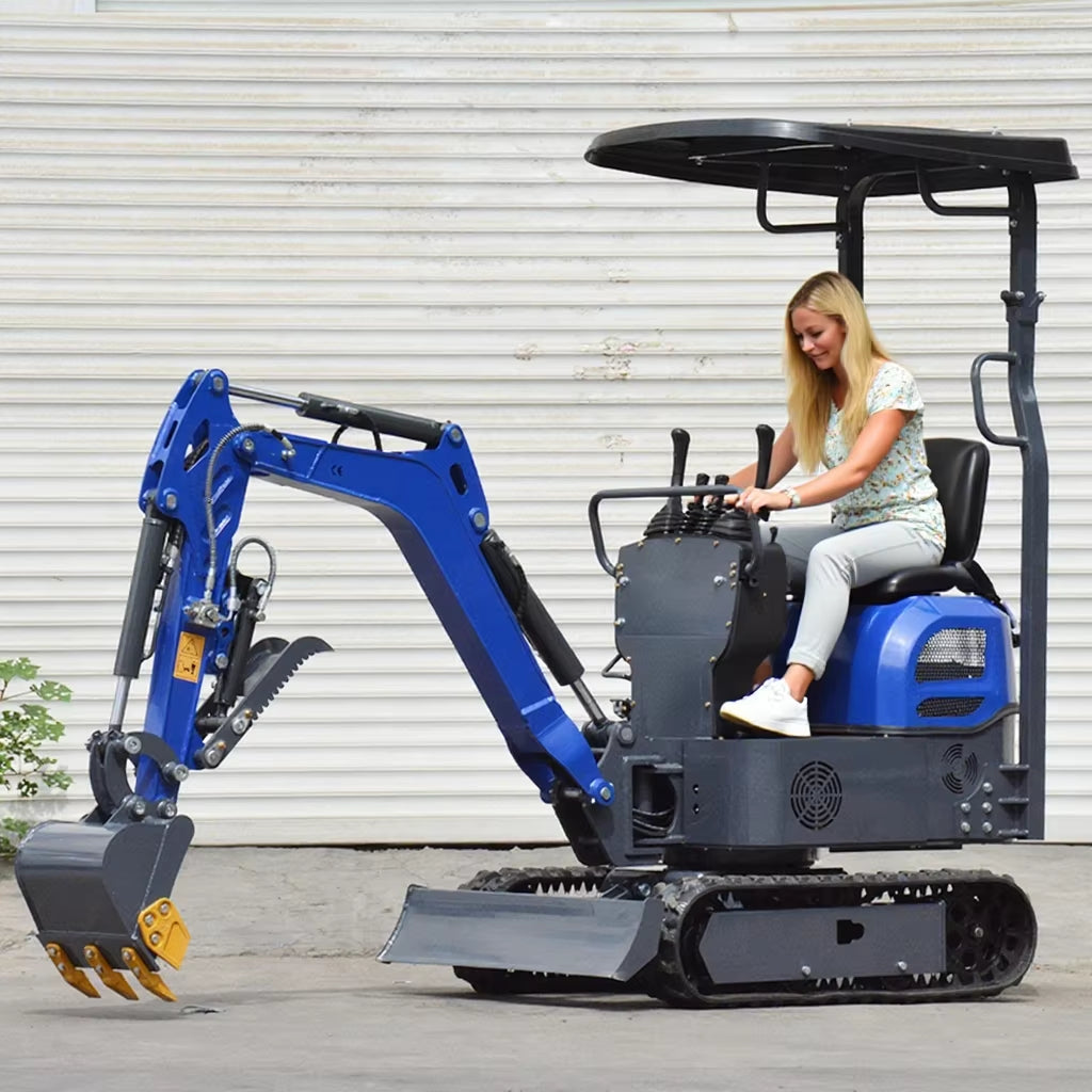 US EPA Mini Excavator 1.2 Ton with Side Swing Arm NEW Free Shipping EURO 5 Mini Bagger Digger with Core Motor & Pump Components