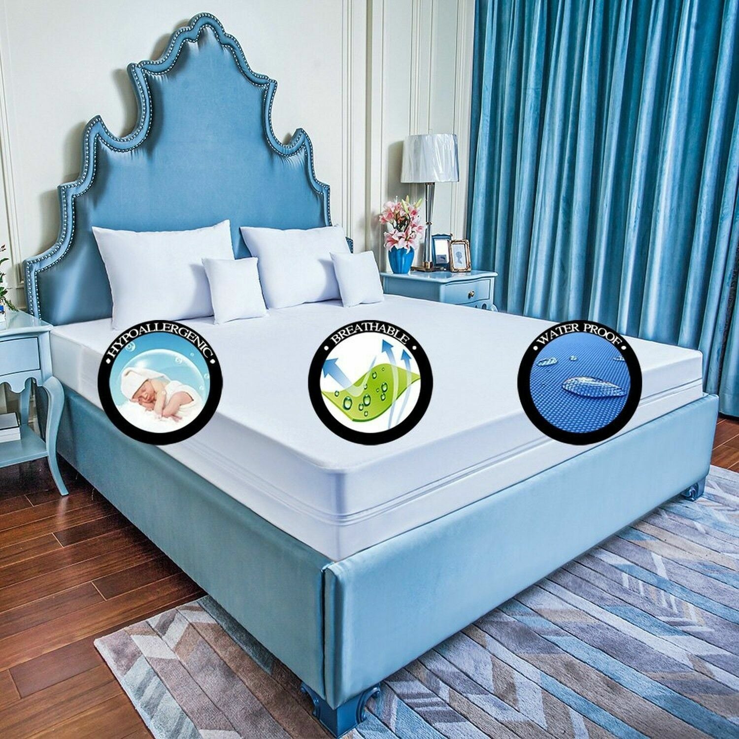 A+ BED BUG PROOF Encasement Protect Soft LUXURY Zipper ALL MATTRESSES or Pillow