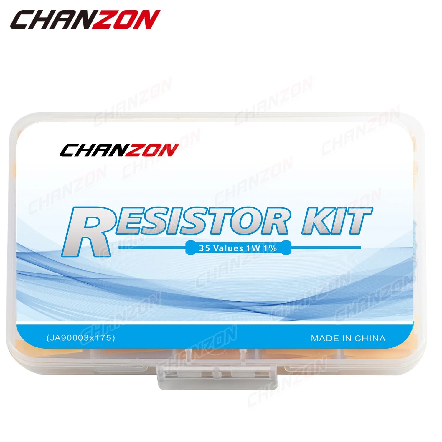 175Pcs/Pack 35 Values 1W 1% High Precision Metal Film Resistors Kit 10 100 470 4.7K 10K Ohm 1 W Watt Resistance Assortment Set