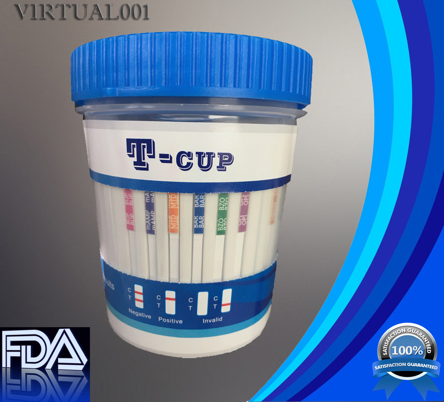12 Panel Drug Test Cup -Test for 12 Drugs- FDA CLIA - Lots as Low as $2.49/ Cup