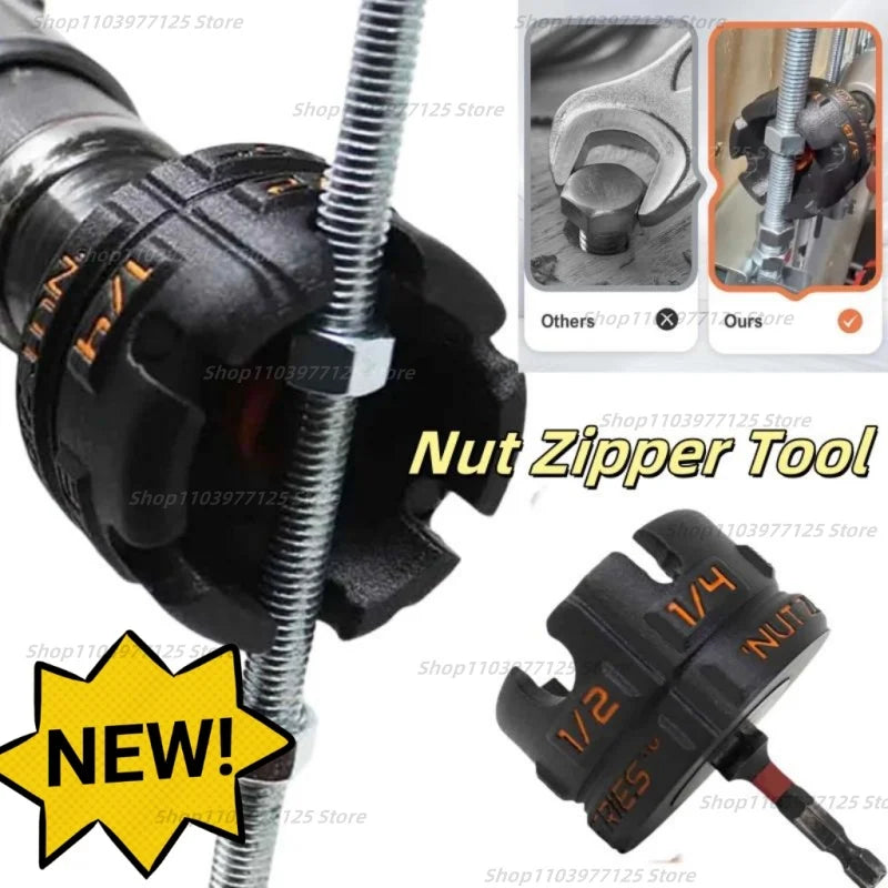 Nut Zipper Tool Multifunctional Fast Removal of Nuts and Bolts Extracting Tool Multi-Size Nut Dismounting Article Tool Parts